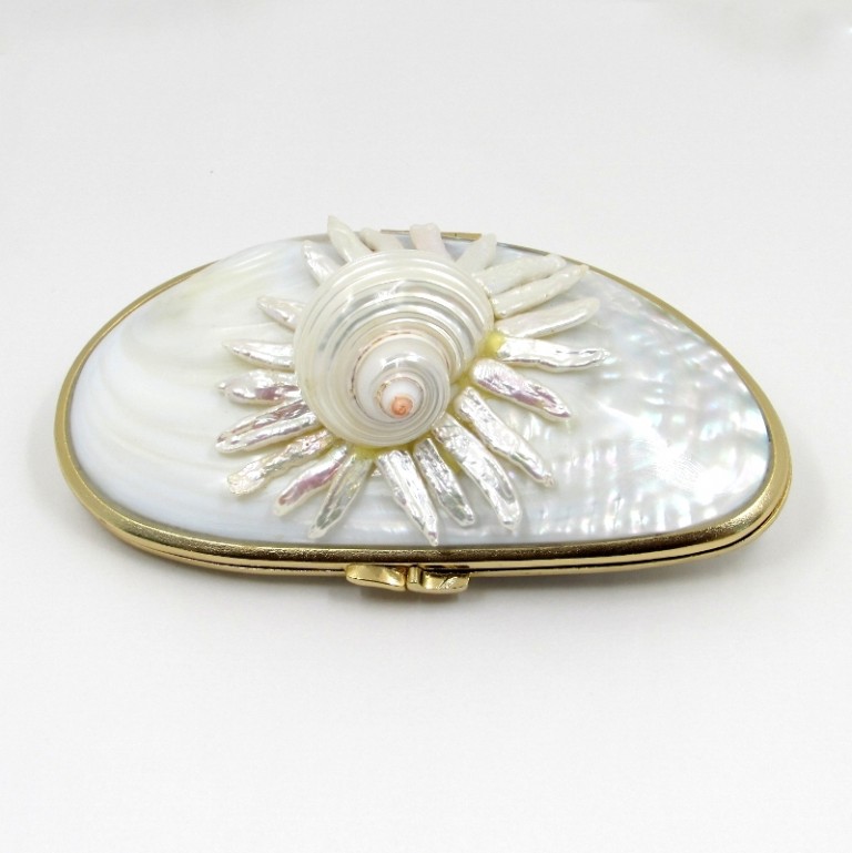 Motherof Pearl Shell Evening Bag By Marjorie Bloom Collection S & K Ltd.