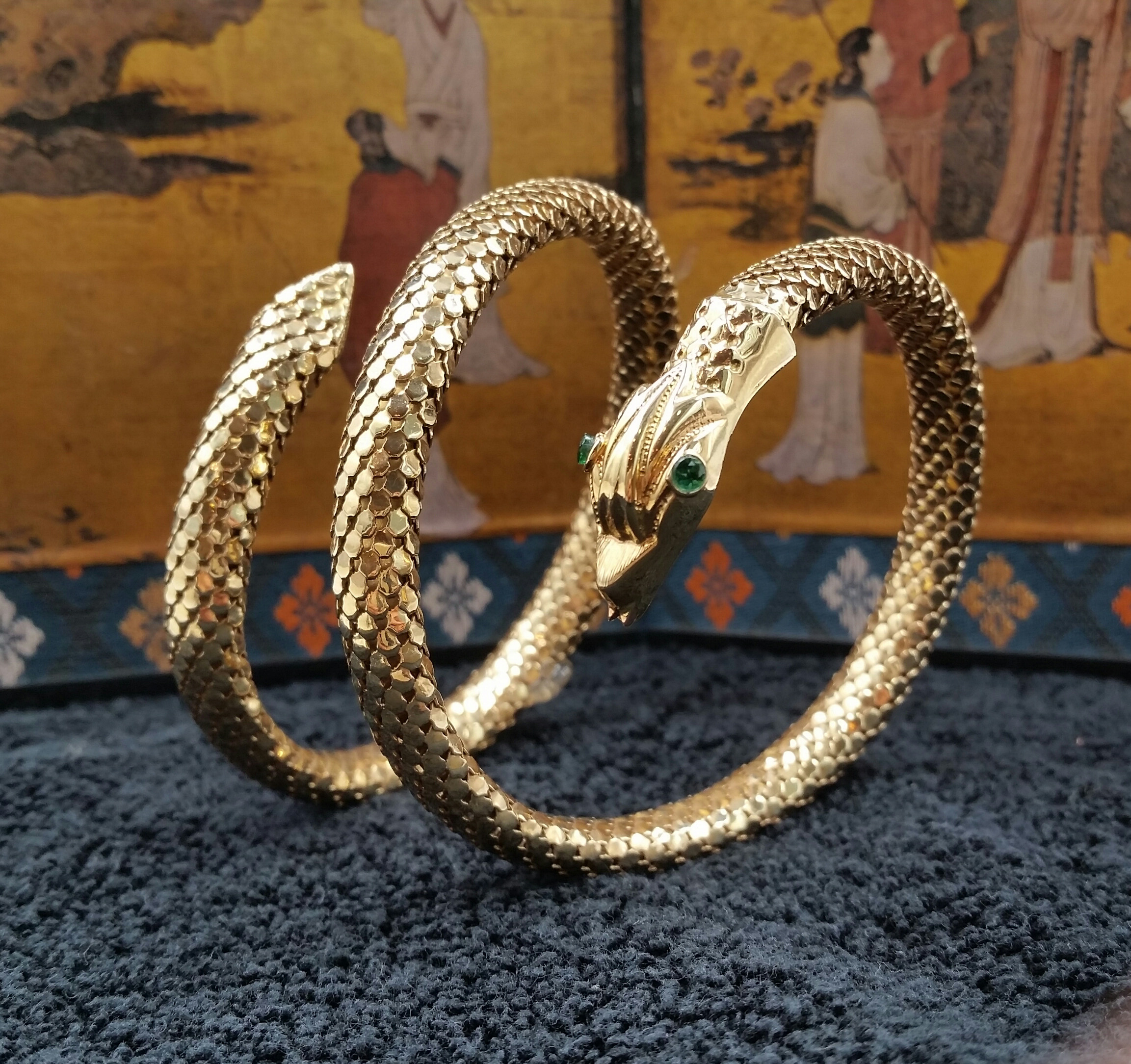 14 Karat Yellow Gold Snake Wrap Bracelet/Arm - S & K Ltd.