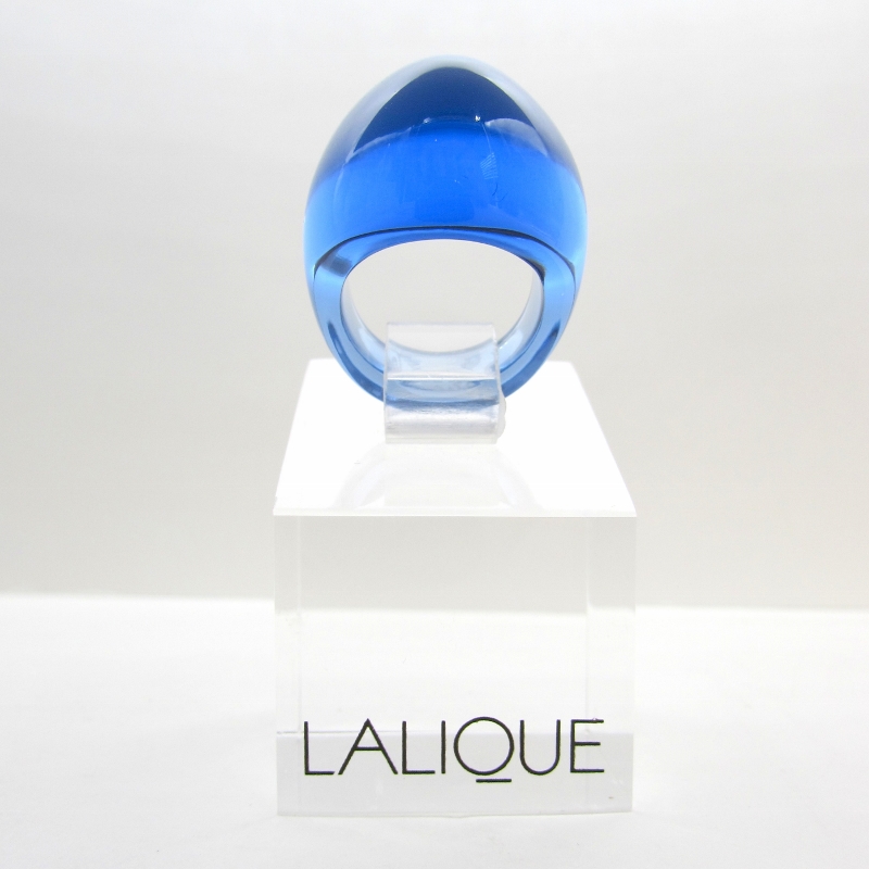Lalique Ring - Papillon - Blue Crystal, Sterling Silver – Coast 2