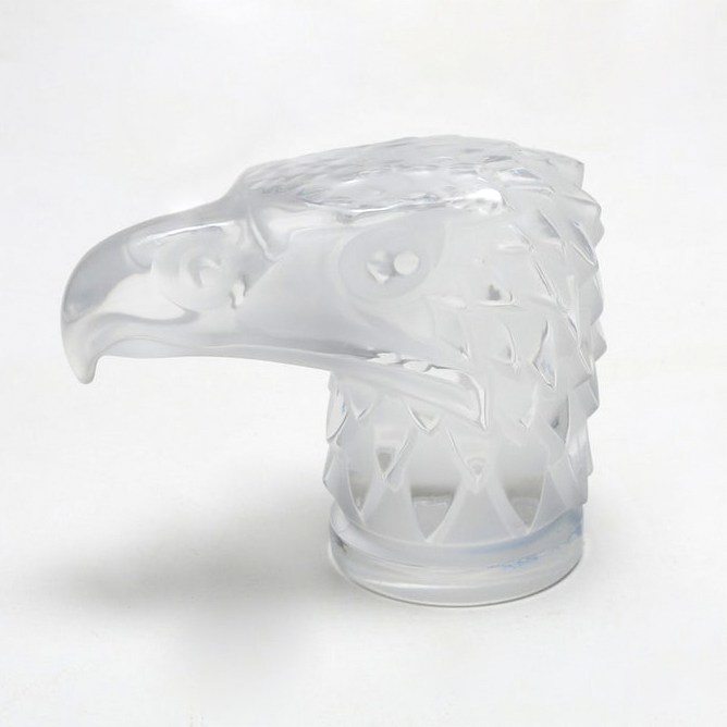 Lalique' Eagle Head Paperweight - S & K Ltd.