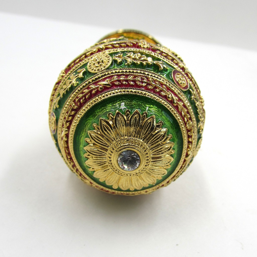 Faberge' Napoleonic Egg Guilloche Enamel Wine Stopper S & K Ltd.