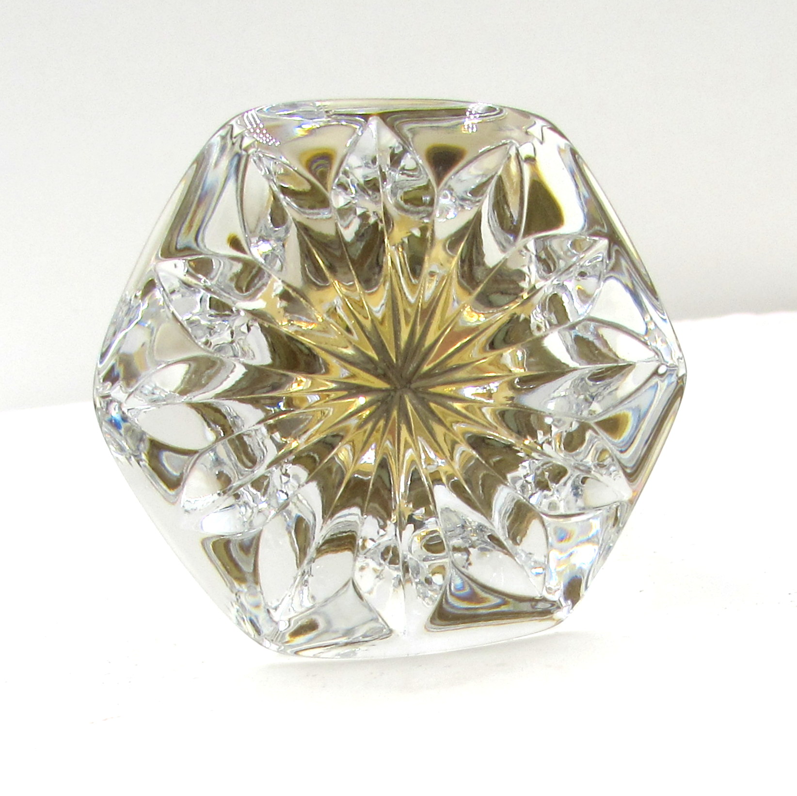 Faberge' "Versailles" Clear Crystal Wine Stopper S & K Ltd.