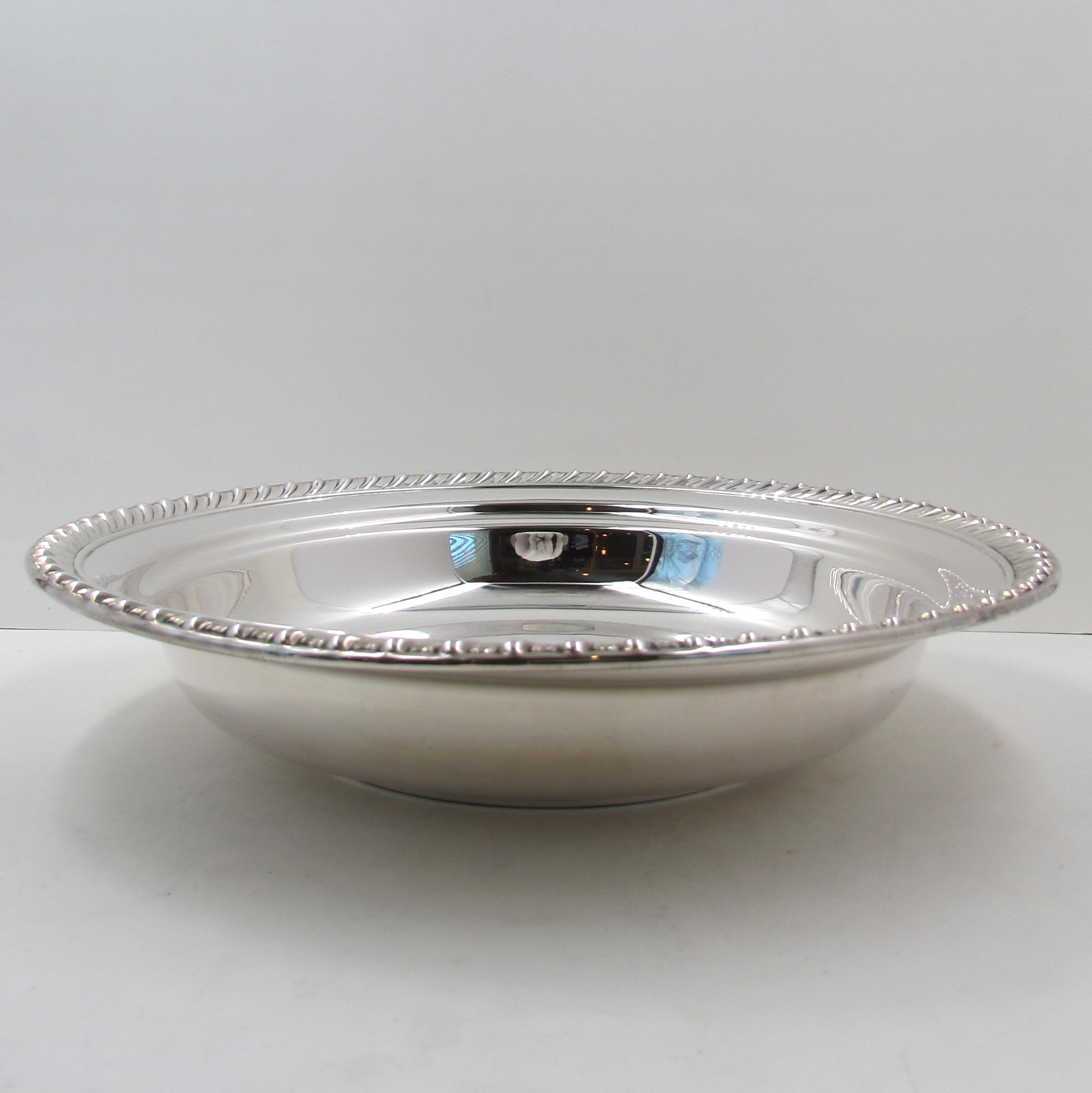 Wallace Sterling Silver " Wave" Edged Serving Bowl S & K Ltd.