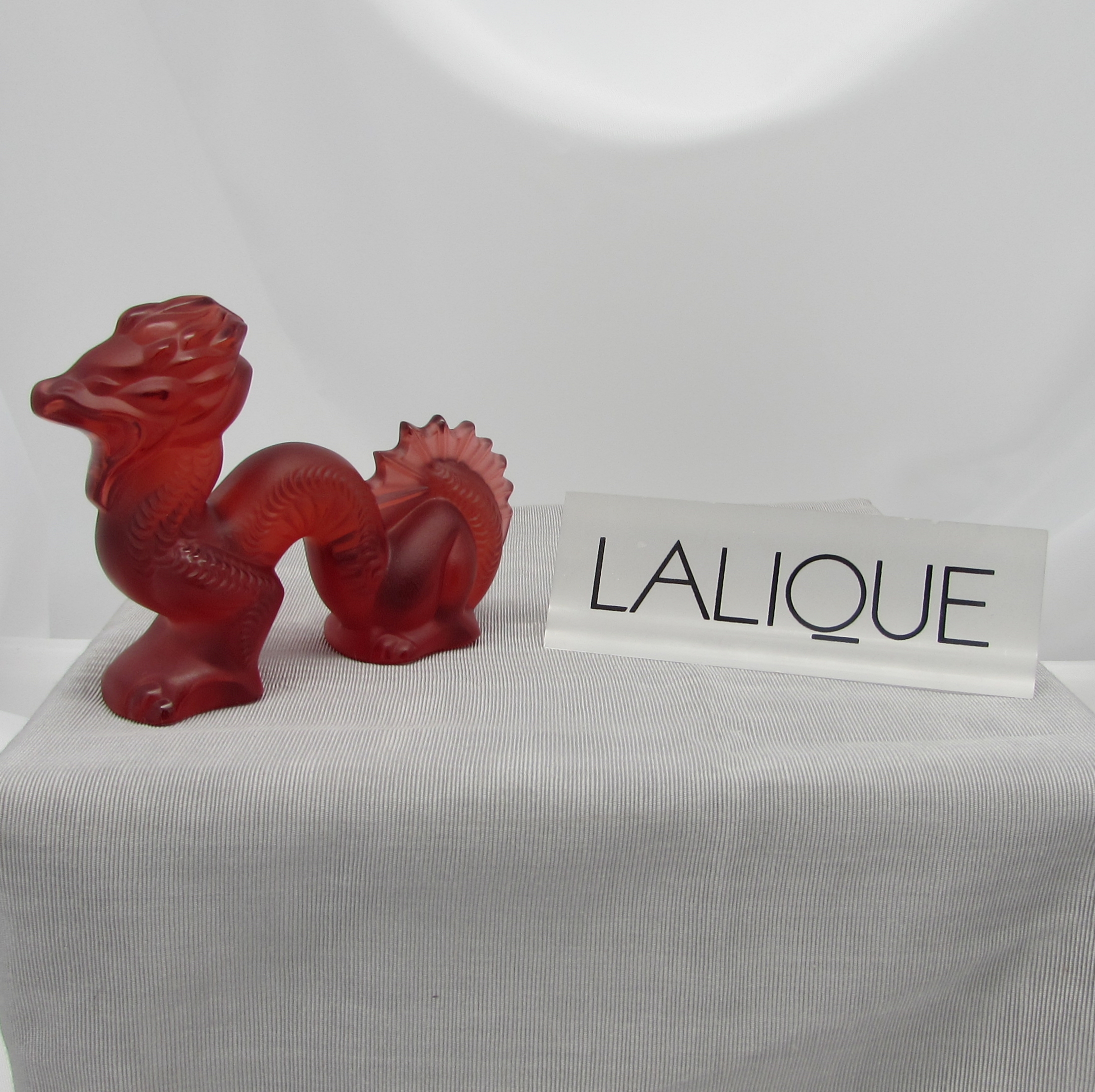 Lalique Small Red Dragon Figure - Image 3