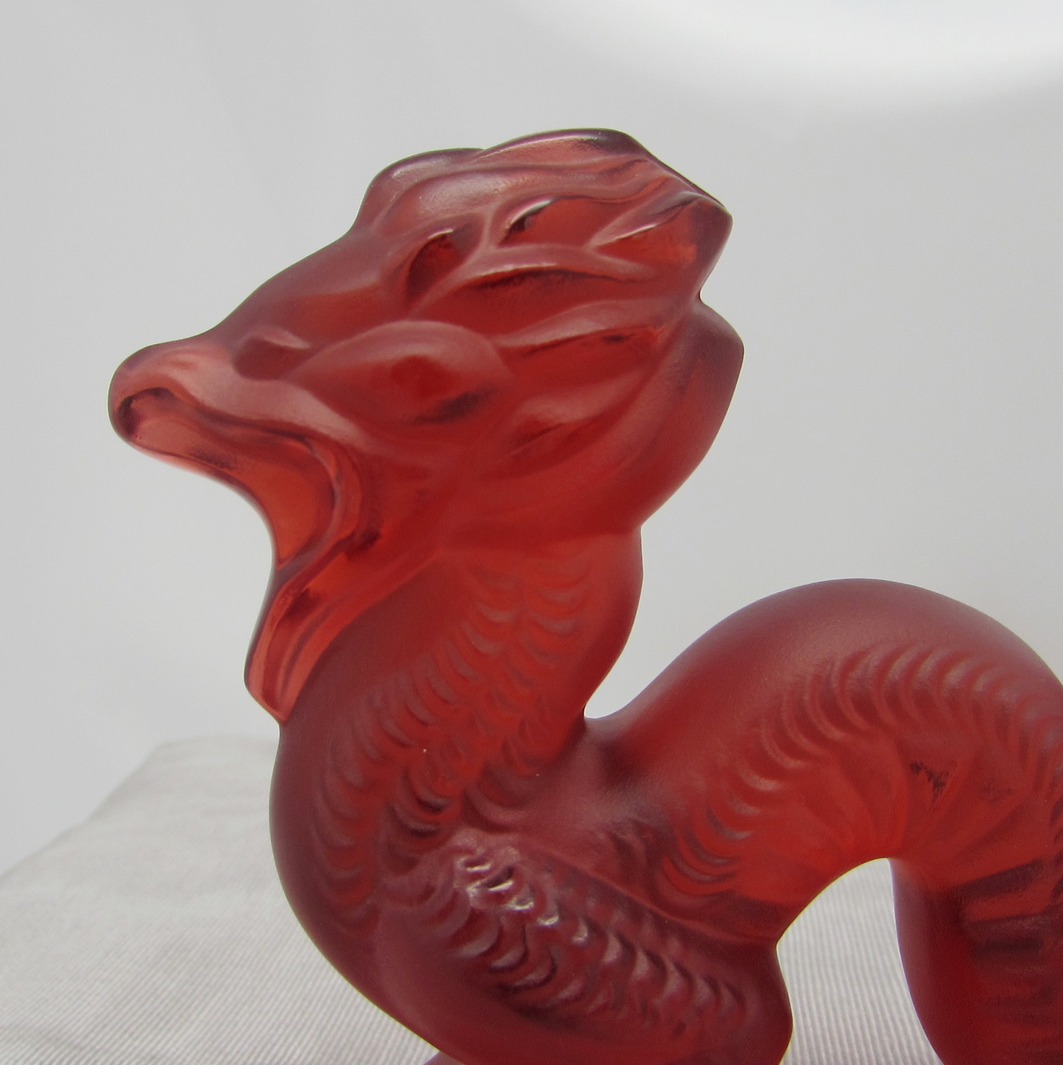 Lalique Small Red Dragon Figure - Image 6