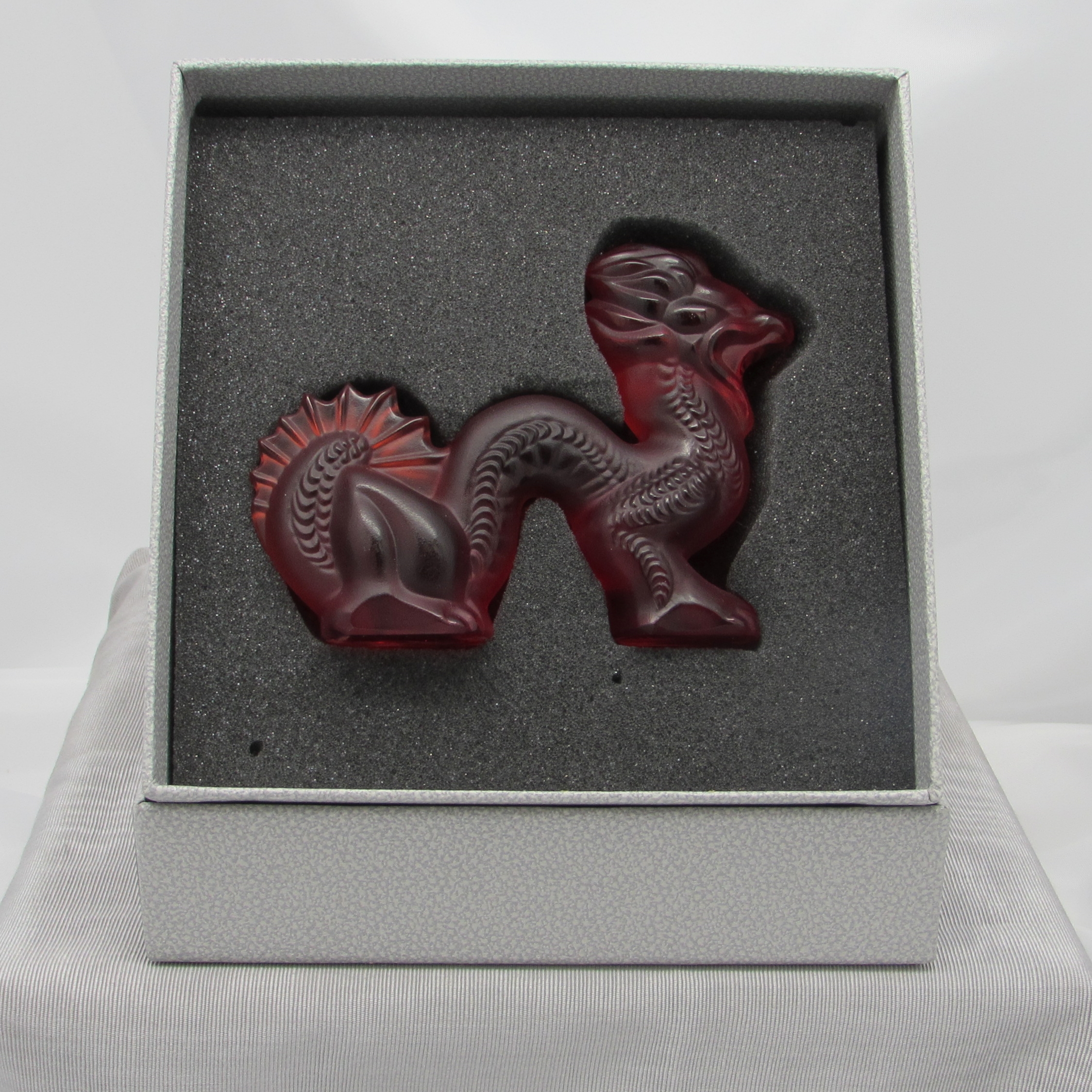 Lalique Small Red Dragon Figure - Image 9