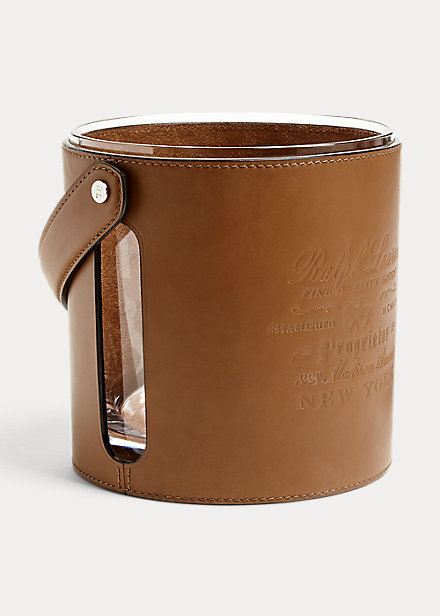 Ralph Lauren Cantwell Leather Ice, Leather Ice Bucket