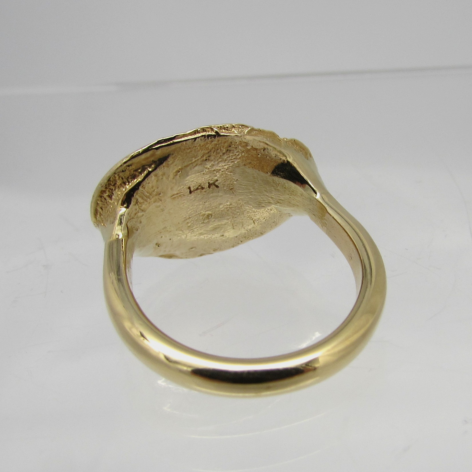 Handmade 14 Karat Yellow Gold "Tree of Life" Ring - Image 7