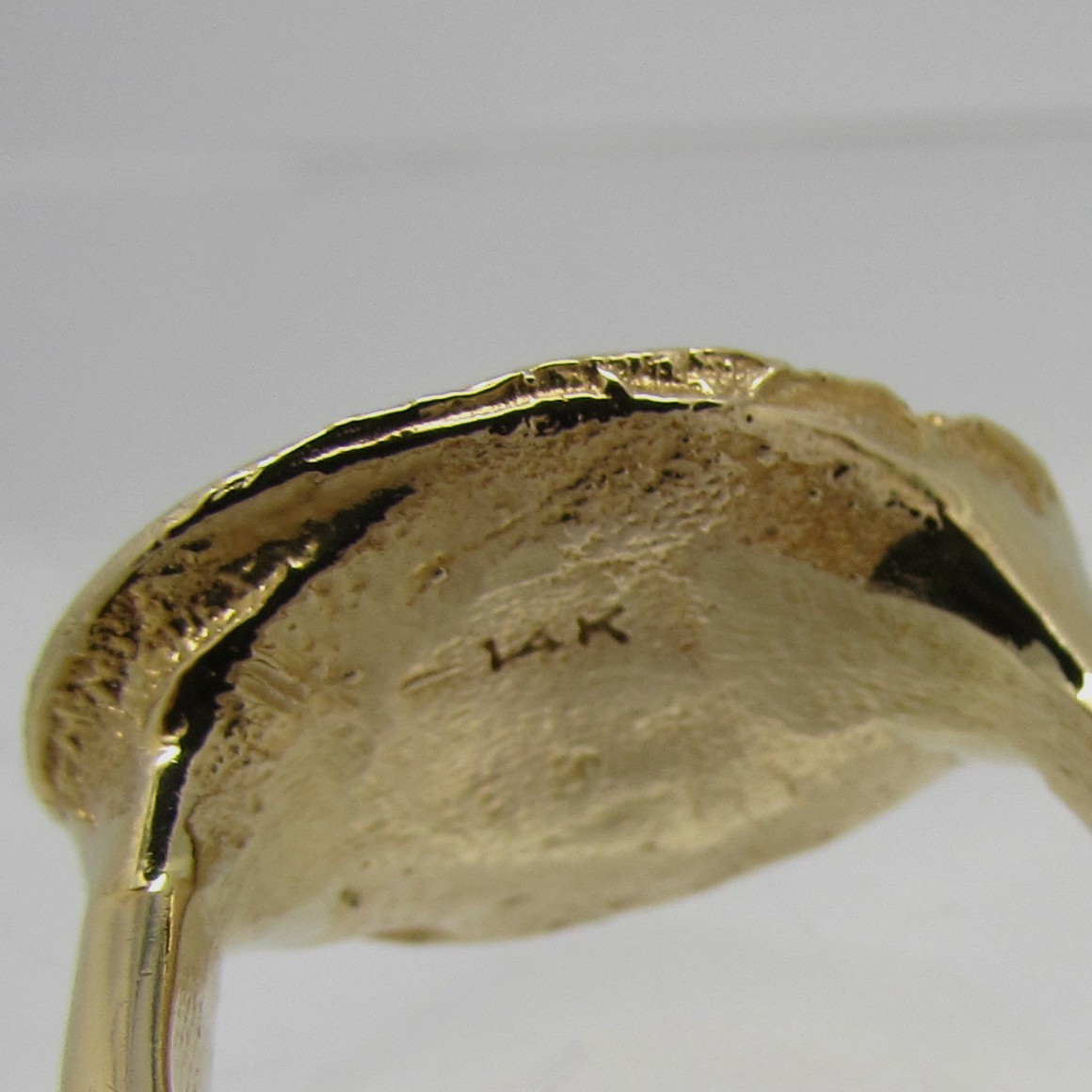 Handmade 14 Karat Yellow Gold "Tree of Life" Ring - Image 8