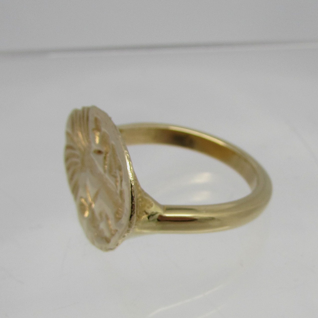 Handmade 14 Karat Yellow Gold "Tree of Life" Ring - Image 6