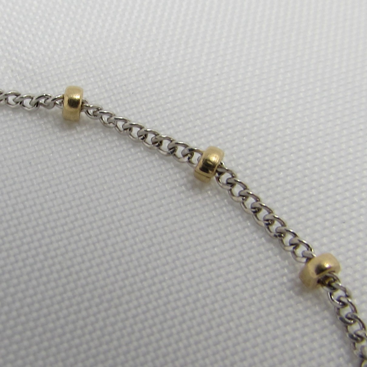 14 Karat Gold Bead Chain Bracelet with Diamond Star Charm - Image 6