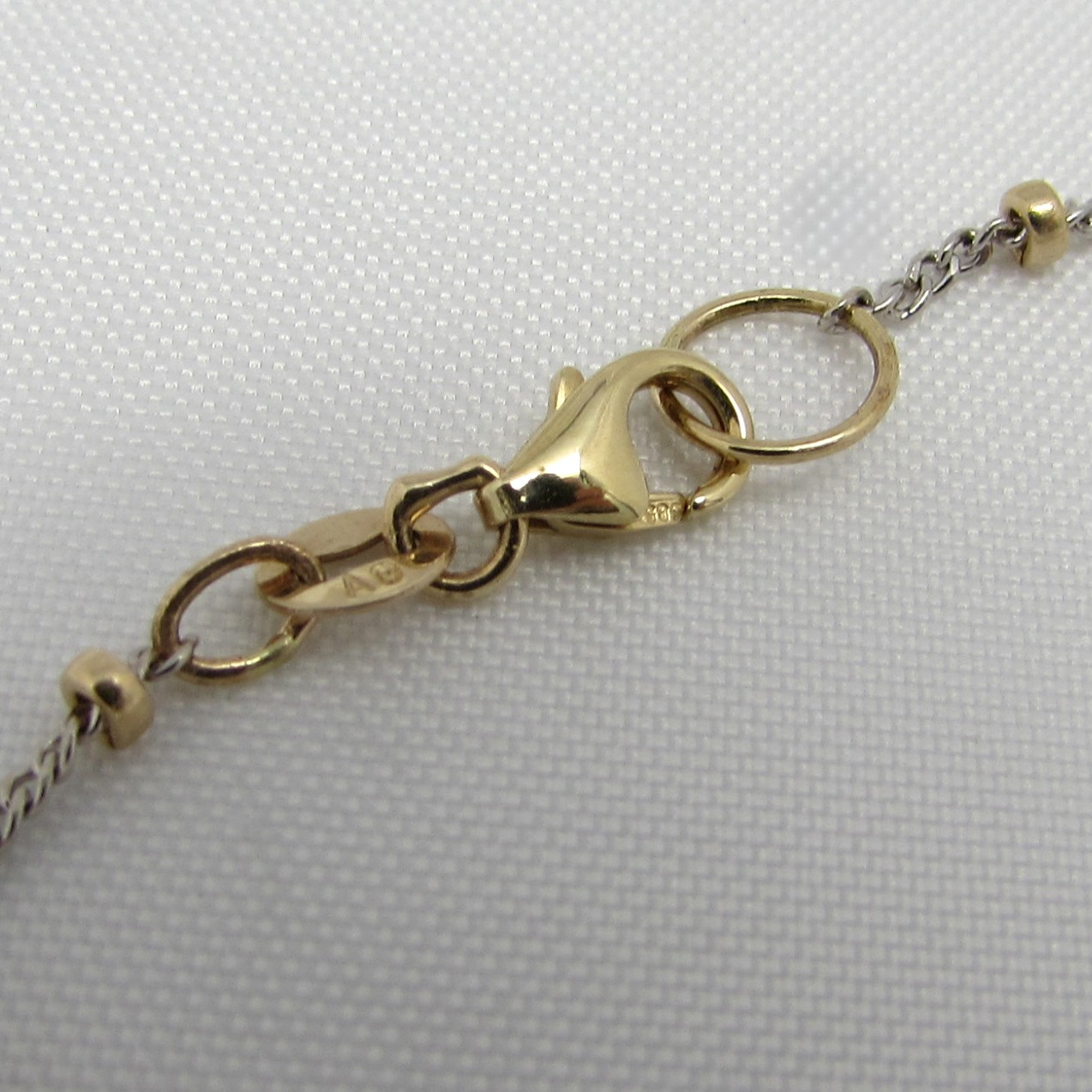 14 Karat Gold Bead Chain Bracelet with Diamond Star Charm - Image 7