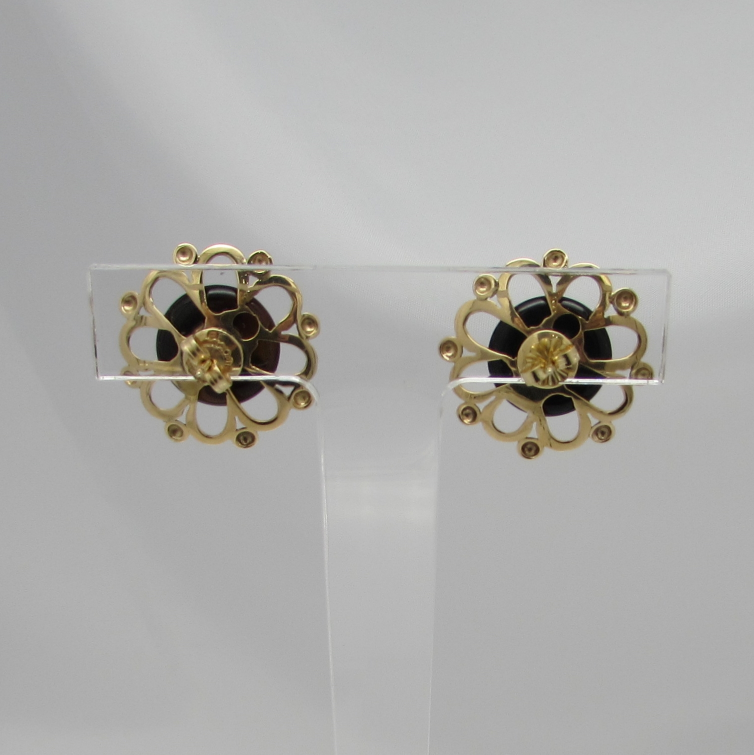 Victorian Onyx, Quartz & Pearl Earrings - Image 6