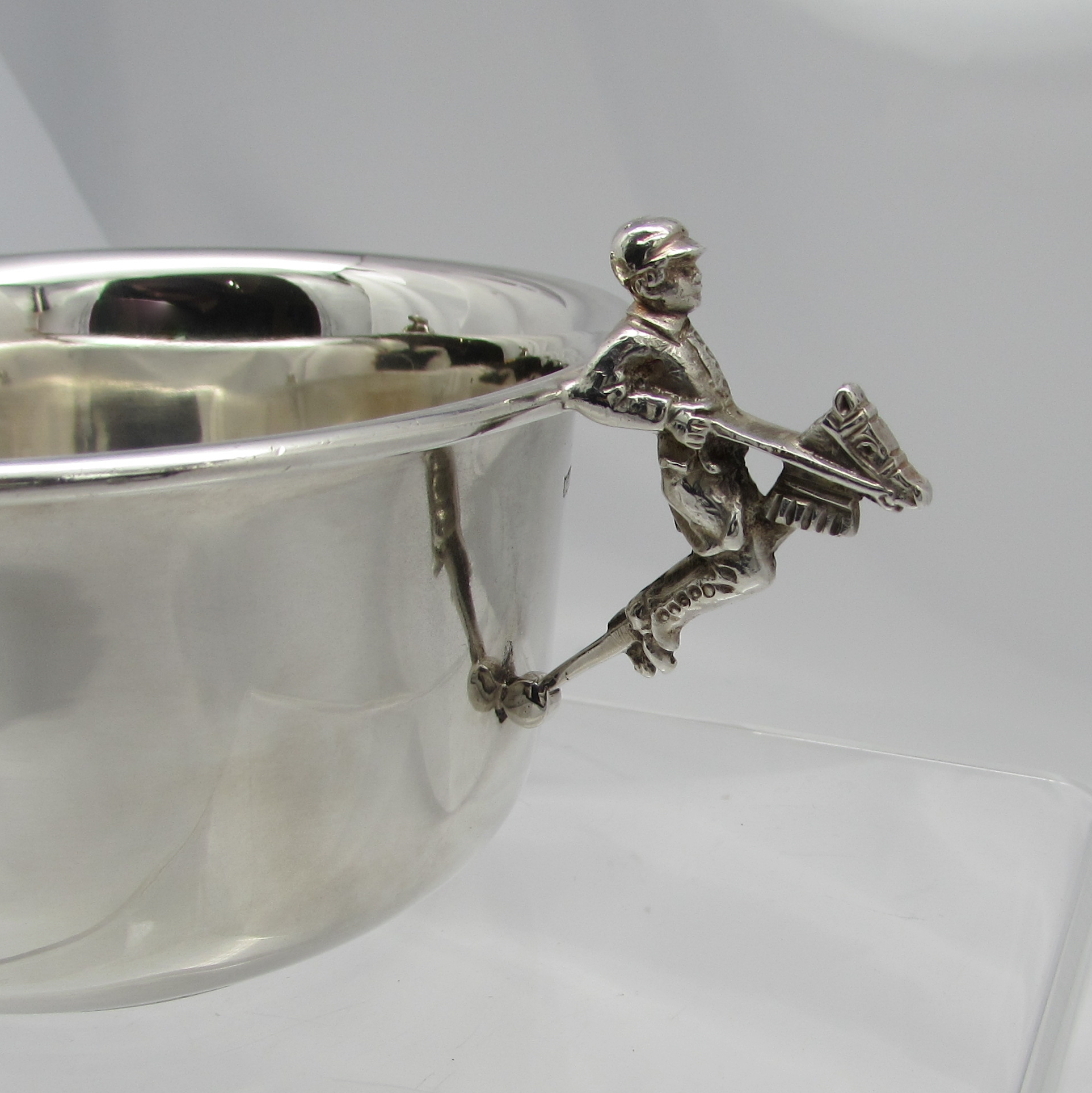 "Jockey" Baby Bowl-Sterling - Image 6