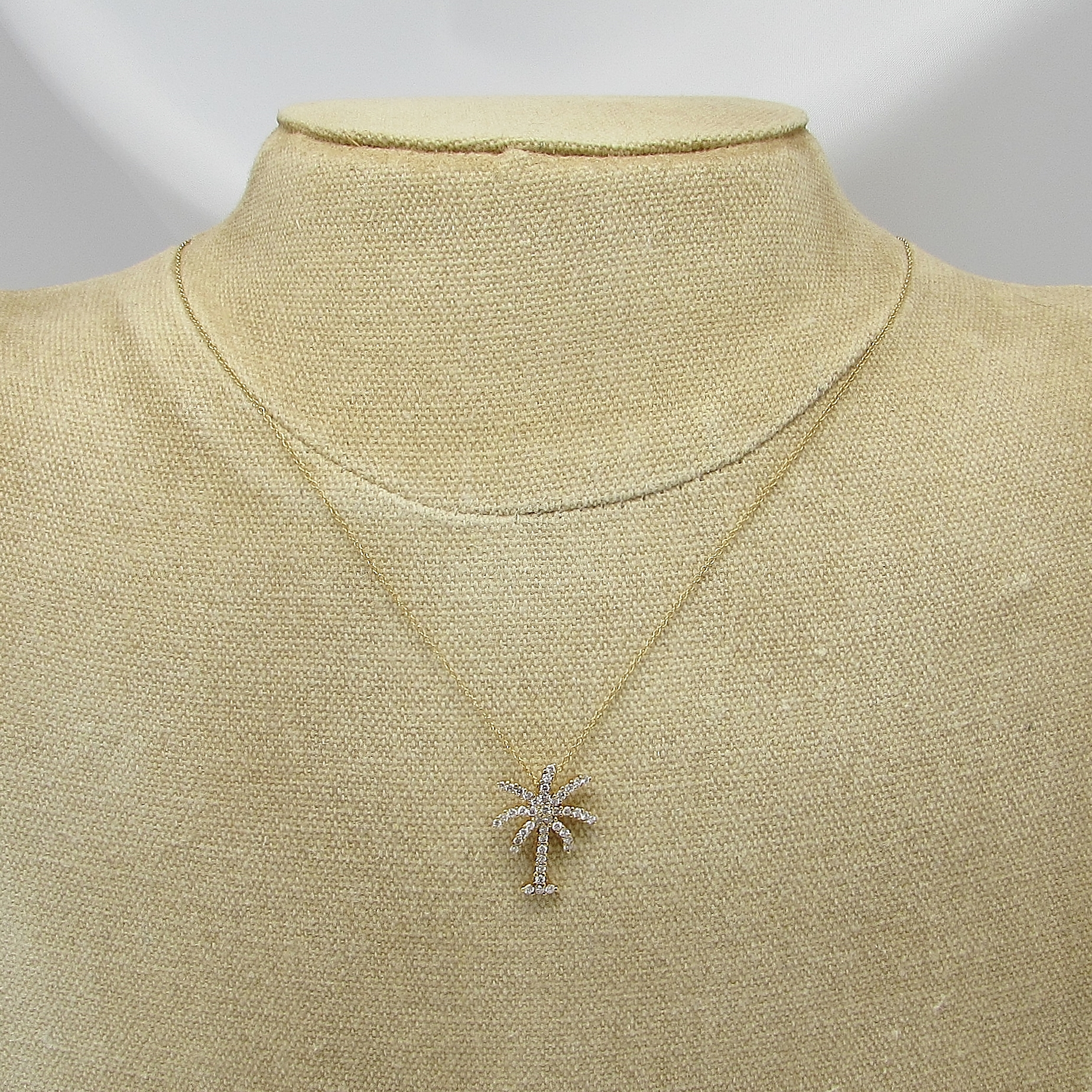 Diamond "Palm Tree" Necklace