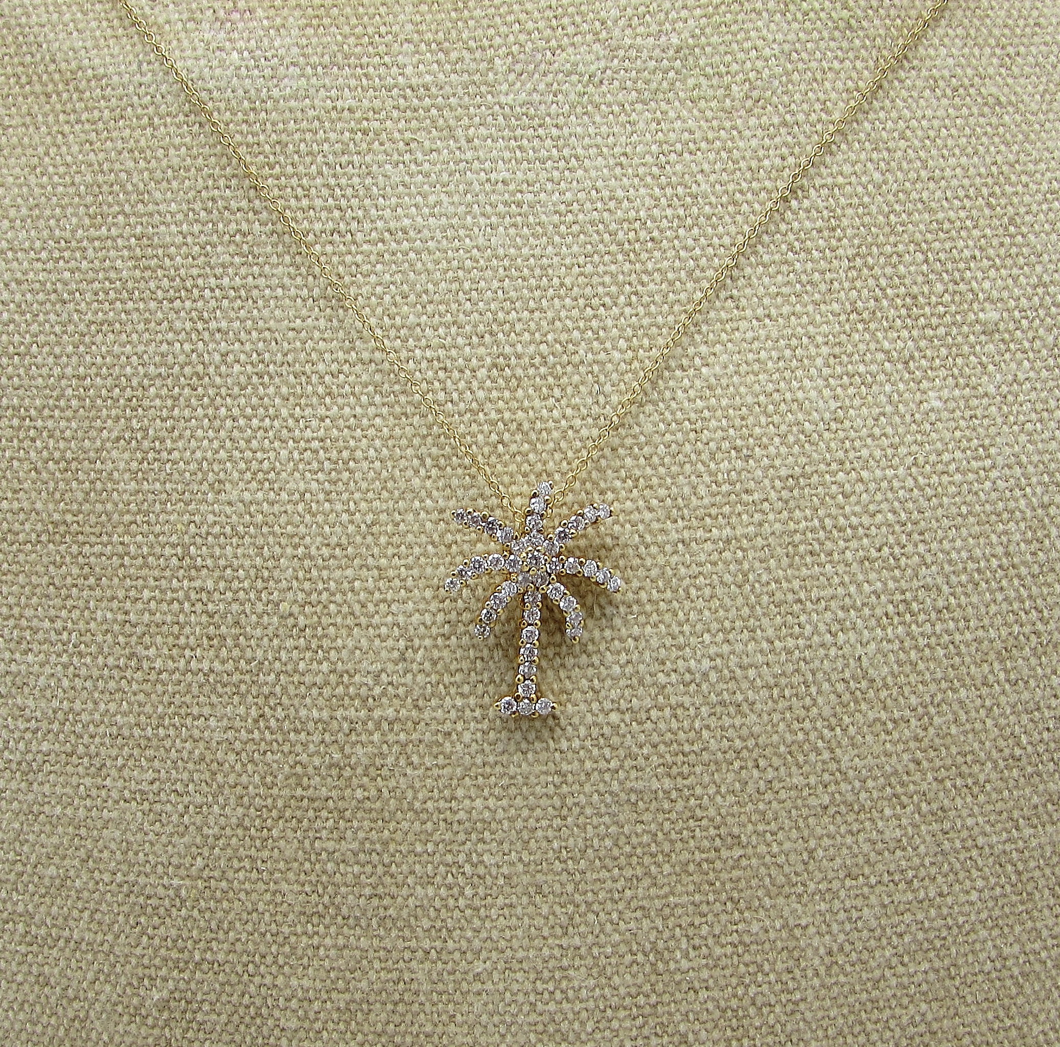 Diamond "Palm Tree" Necklace - Image 2