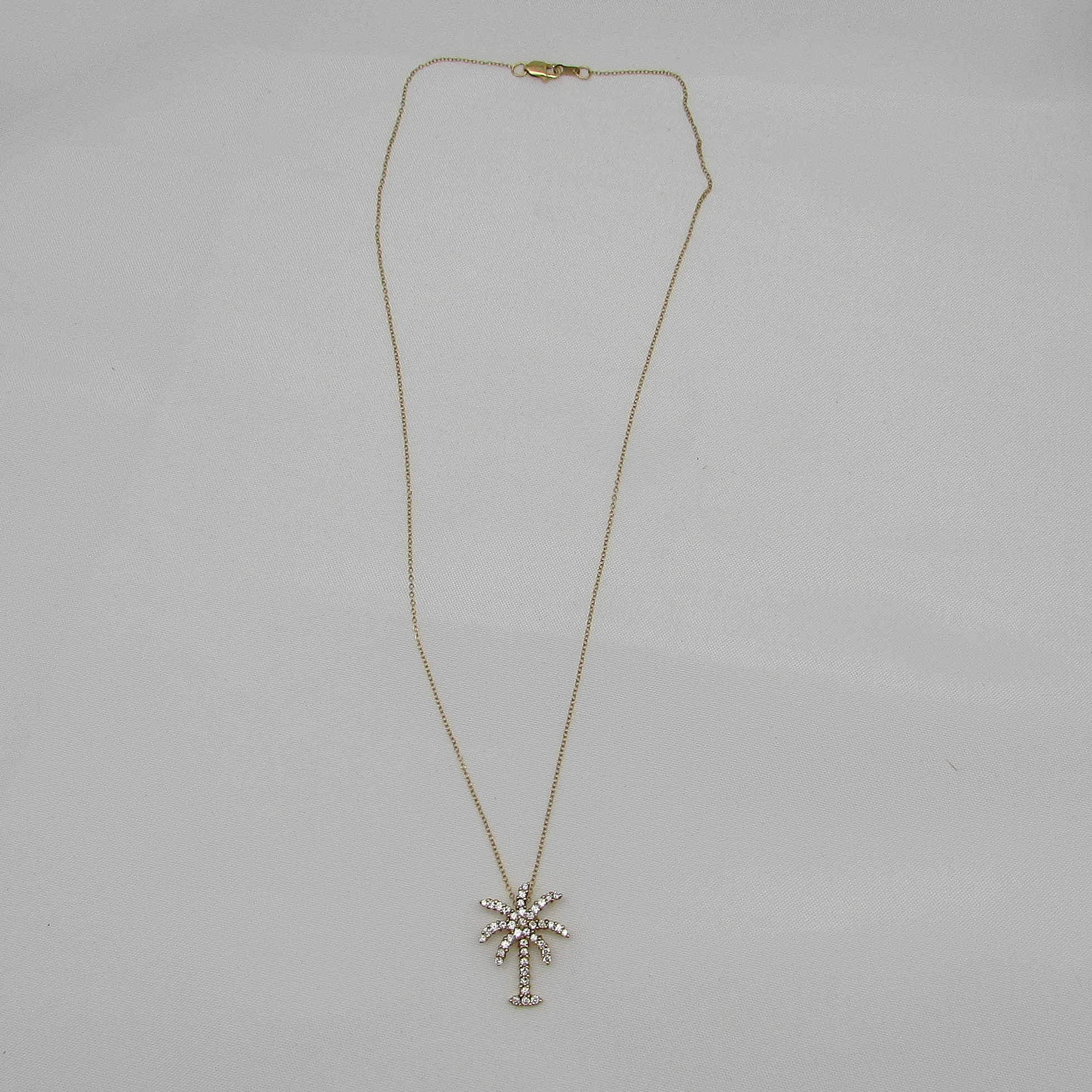 Diamond "Palm Tree" Necklace - Image 8