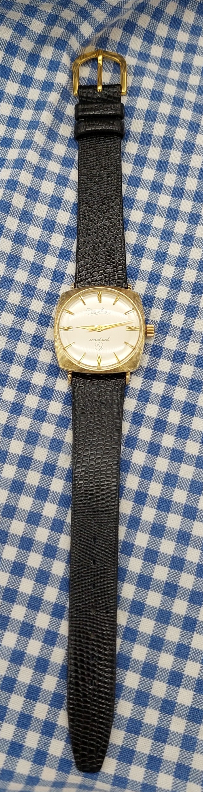 Lucien Piccard Seashark 14 Karat Yellow Gold Men's Watch - S & K Ltd.