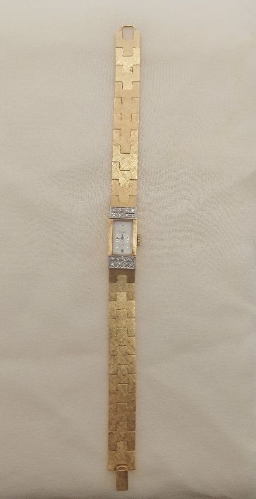 Nastrix Incabloc 14 Karat Yellow Gold Woman's Wrist Watch - S & K Ltd.
