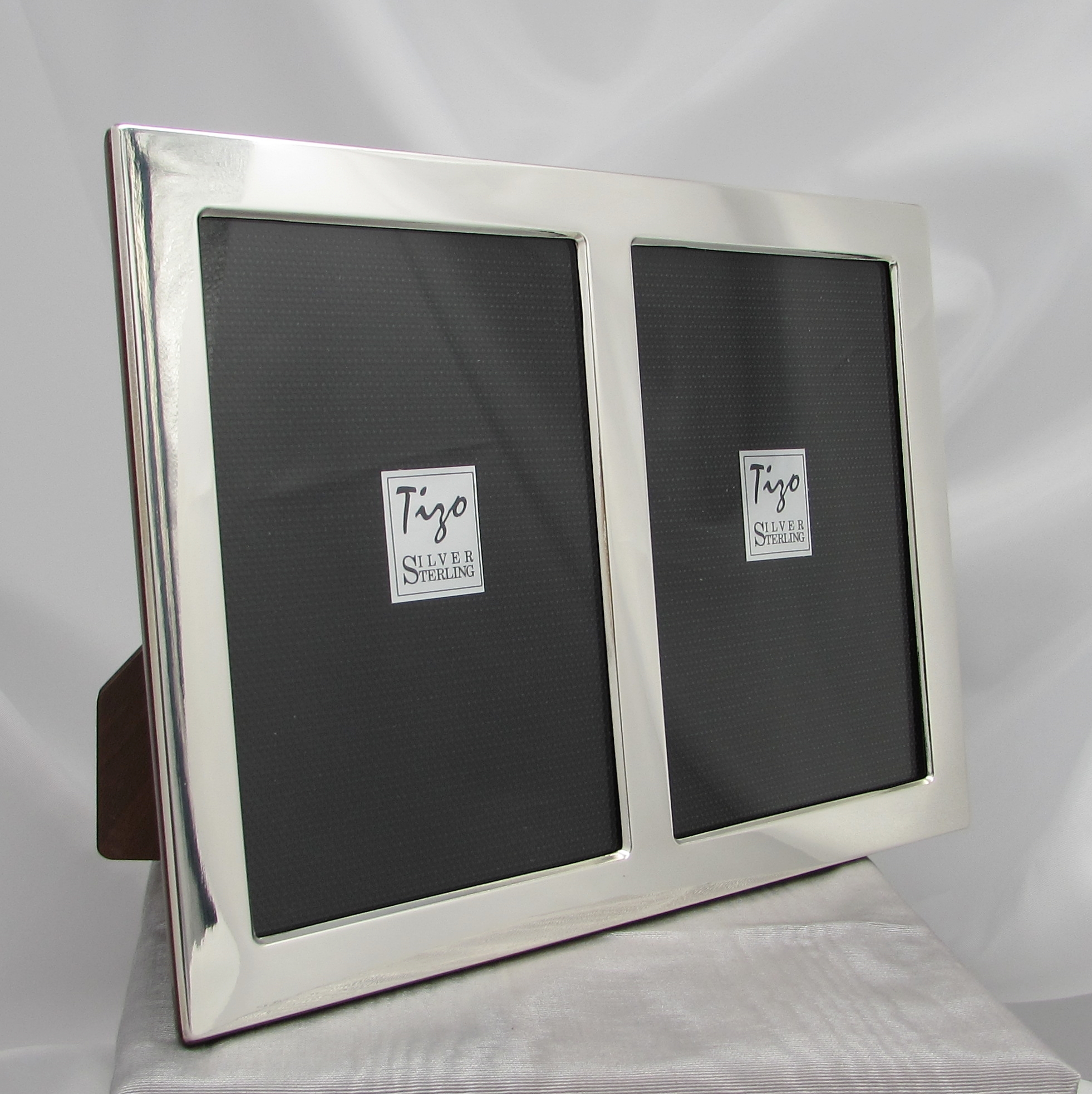 Sterling Silver Double 4" x 6" Photo Frame