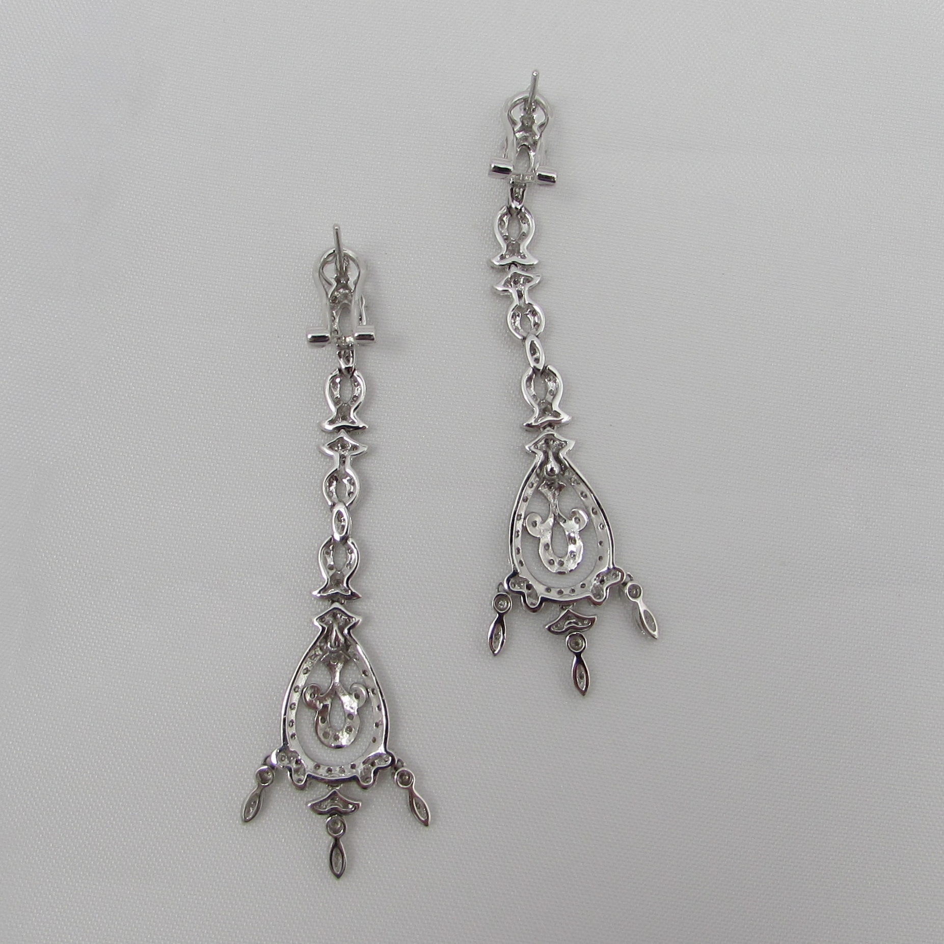 Natural Diamond "Chandelier" 14KT Earrings - Image 8