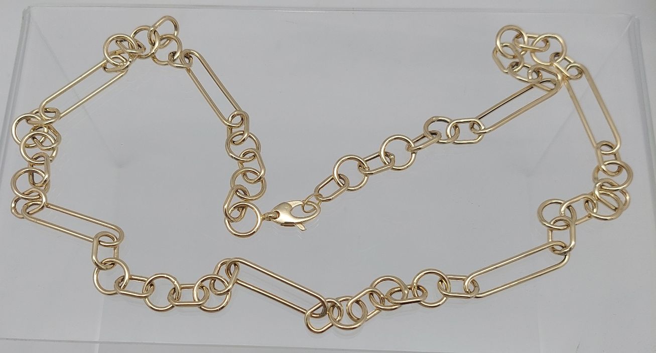 14KT "Mixed" Link Necklace - Image 3