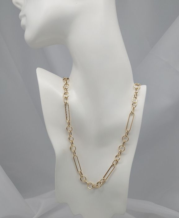 14KT "Mixed" Link Necklace - Image 7