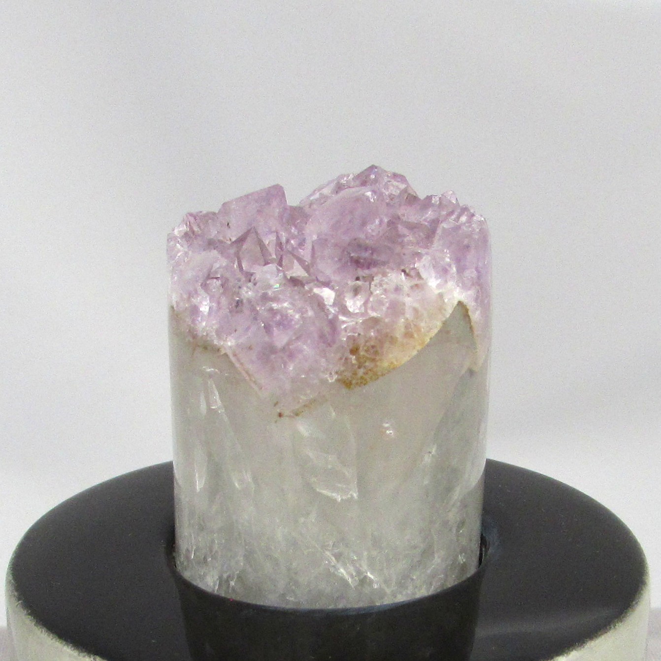 Silver Leaf Trinket Box with Amethyst Crystal - Image 2