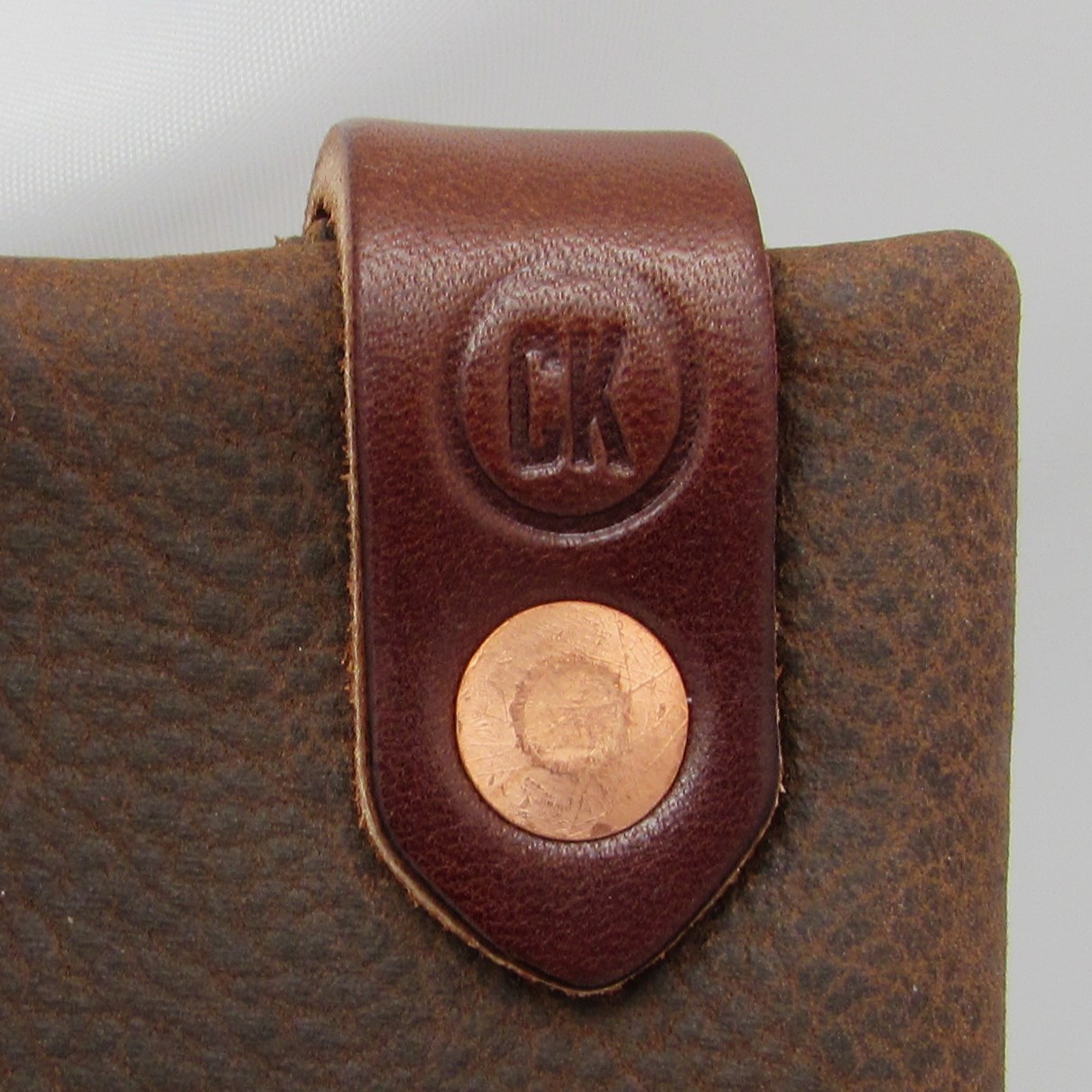 Handmade Thick Leather "Winston" Large Pouch - Image 9