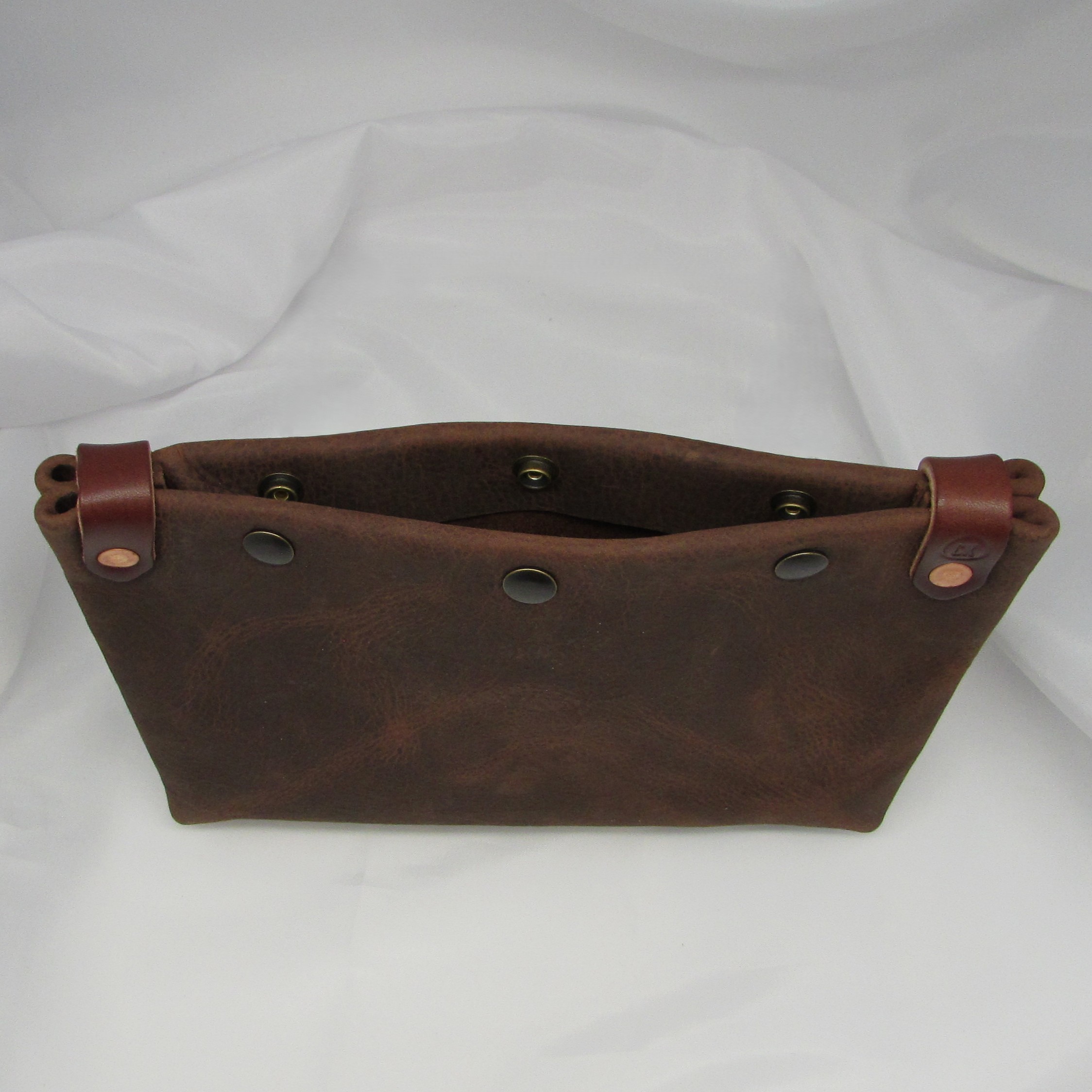 Handmade Thick Leather "Winston" Large Pouch - Image 4