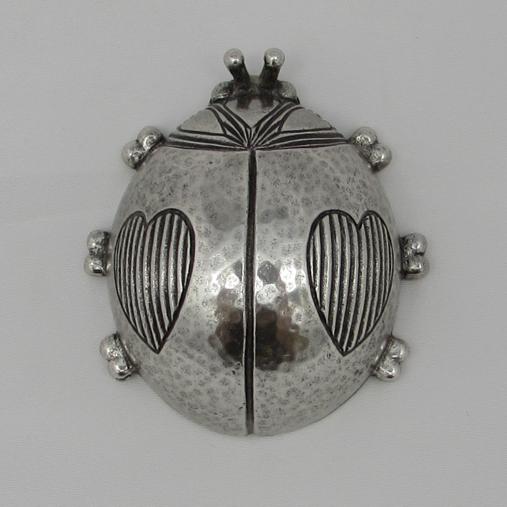 Silver Plated Lady Bug Music Figure - Image 3