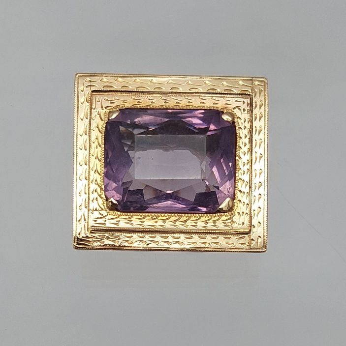 Amethyst 18KT Engraved Frame Enhancer - Image 4