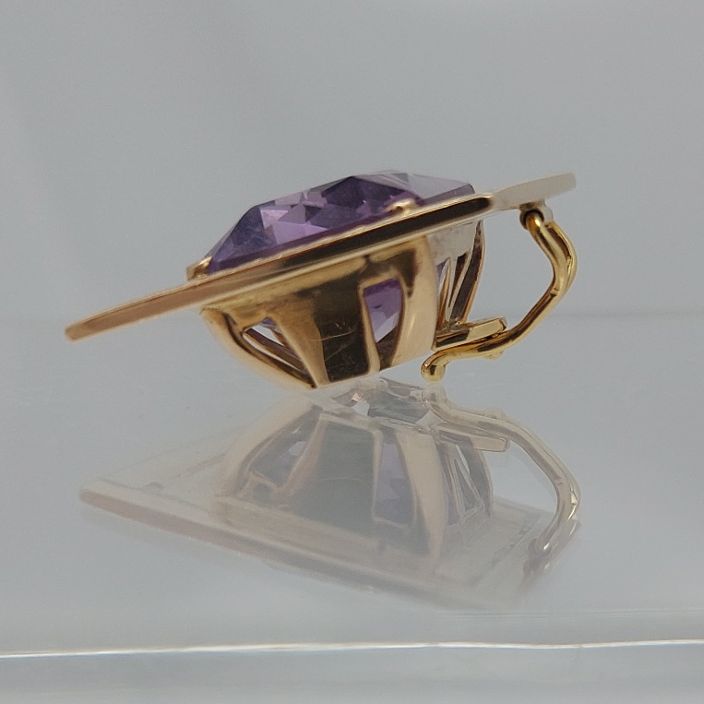 Amethyst 18KT Engraved Frame Enhancer - Image 5