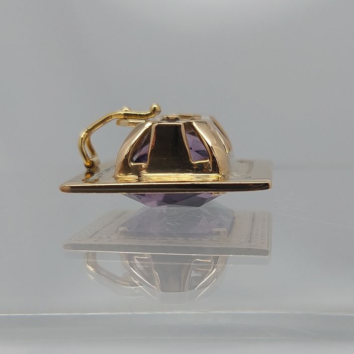 Amethyst 18KT Engraved Frame Enhancer - Image 7