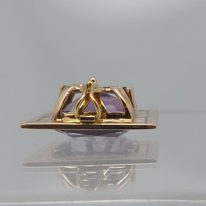 Amethyst 18KT Engraved Frame Enhancer - Image 8