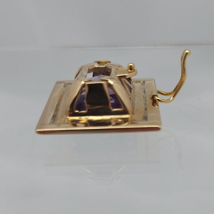 Amethyst 18KT Engraved Frame Enhancer - Image 9