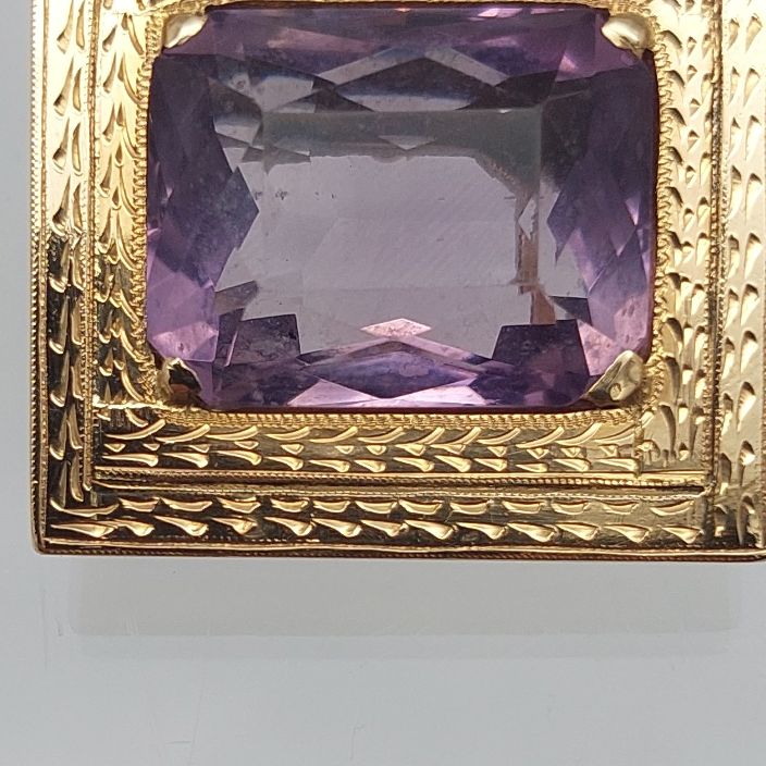 Amethyst 18KT Engraved Frame Enhancer - Image 10