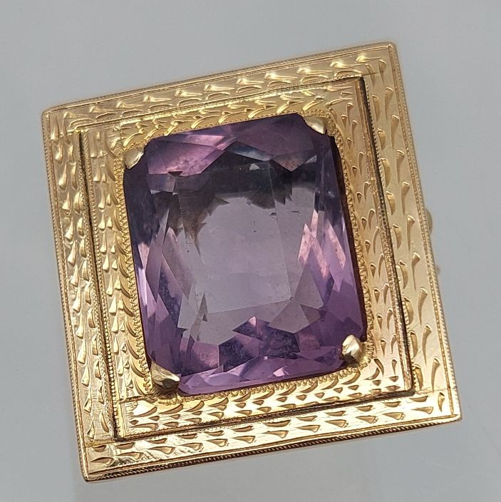 Amethyst 18KT Engraved Frame Enhancer - Image 11