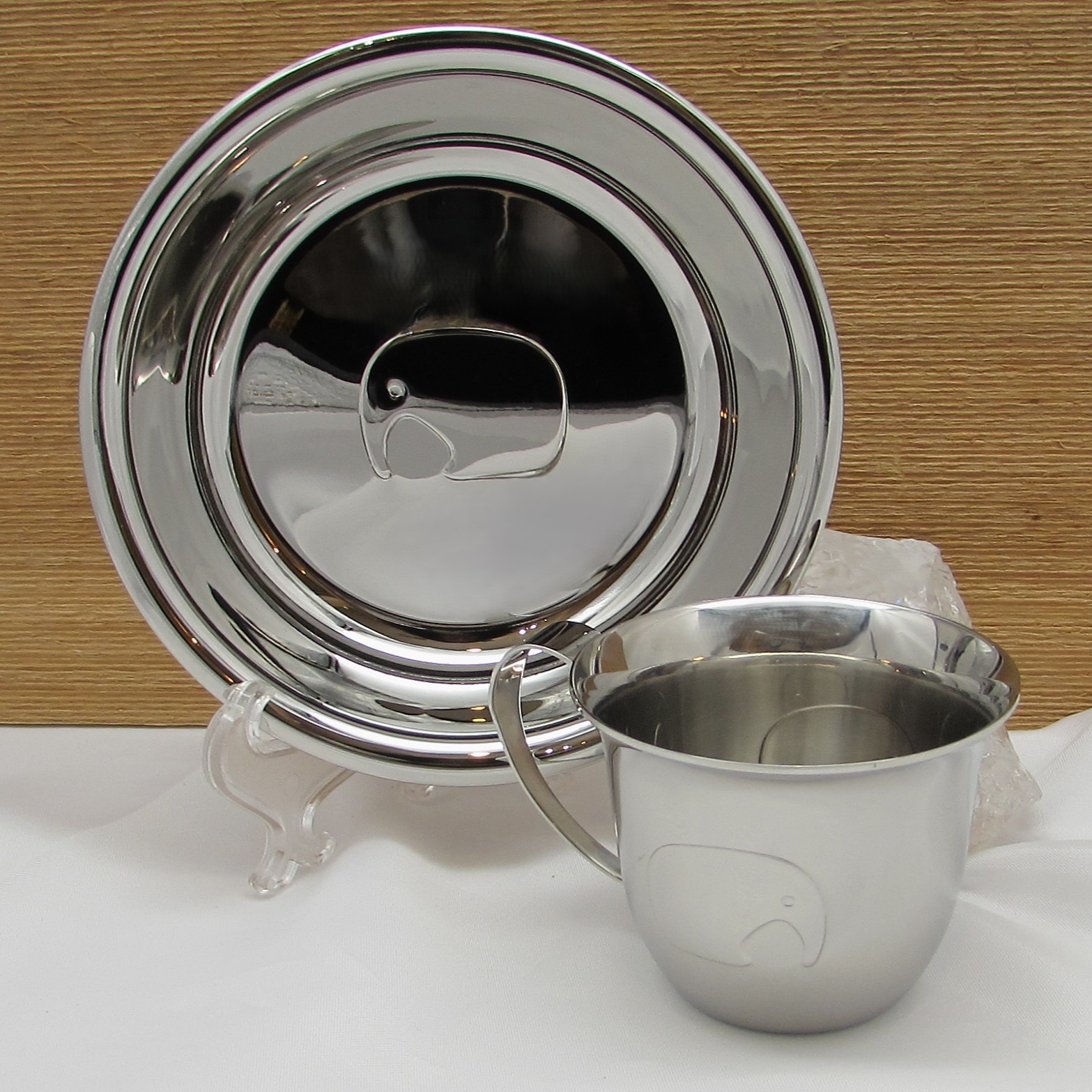 Georg Jensen Elephant Child Cup & Plate Set