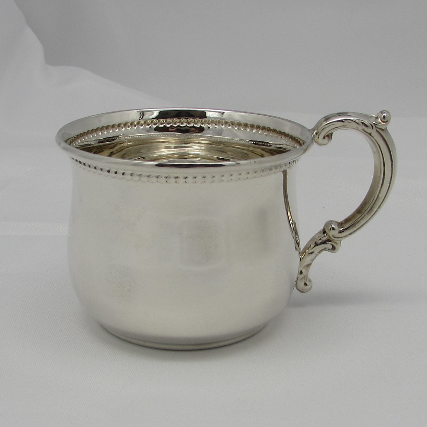 Sterling Beaded Child's Cup - Image 2