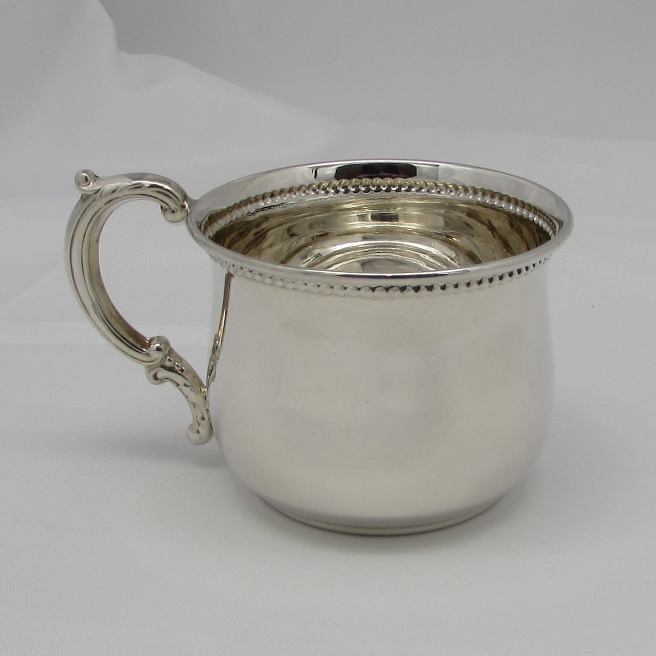 Sterling Beaded Child's Cup - Image 3