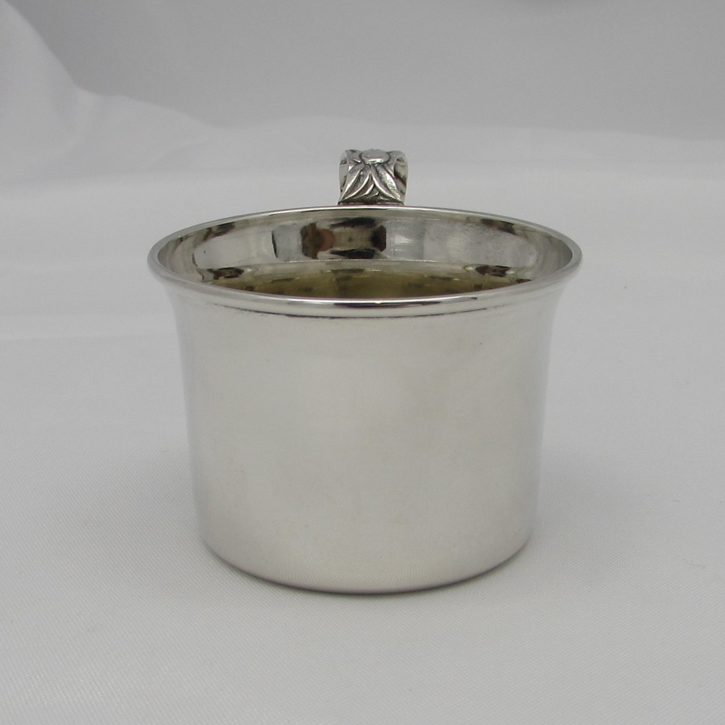 Sterling Baby Cup with Gold Wash Inside - Image 4