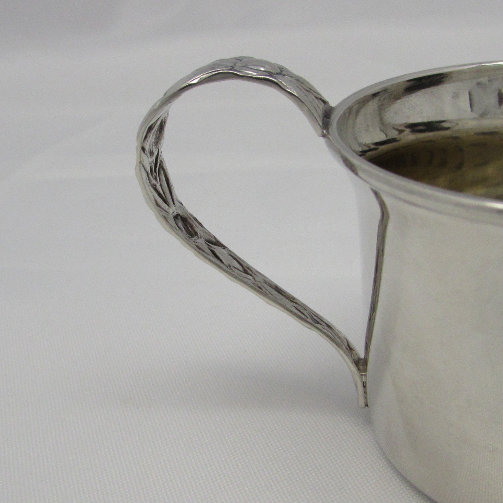 Sterling Baby Cup with Gold Wash Inside - Image 8