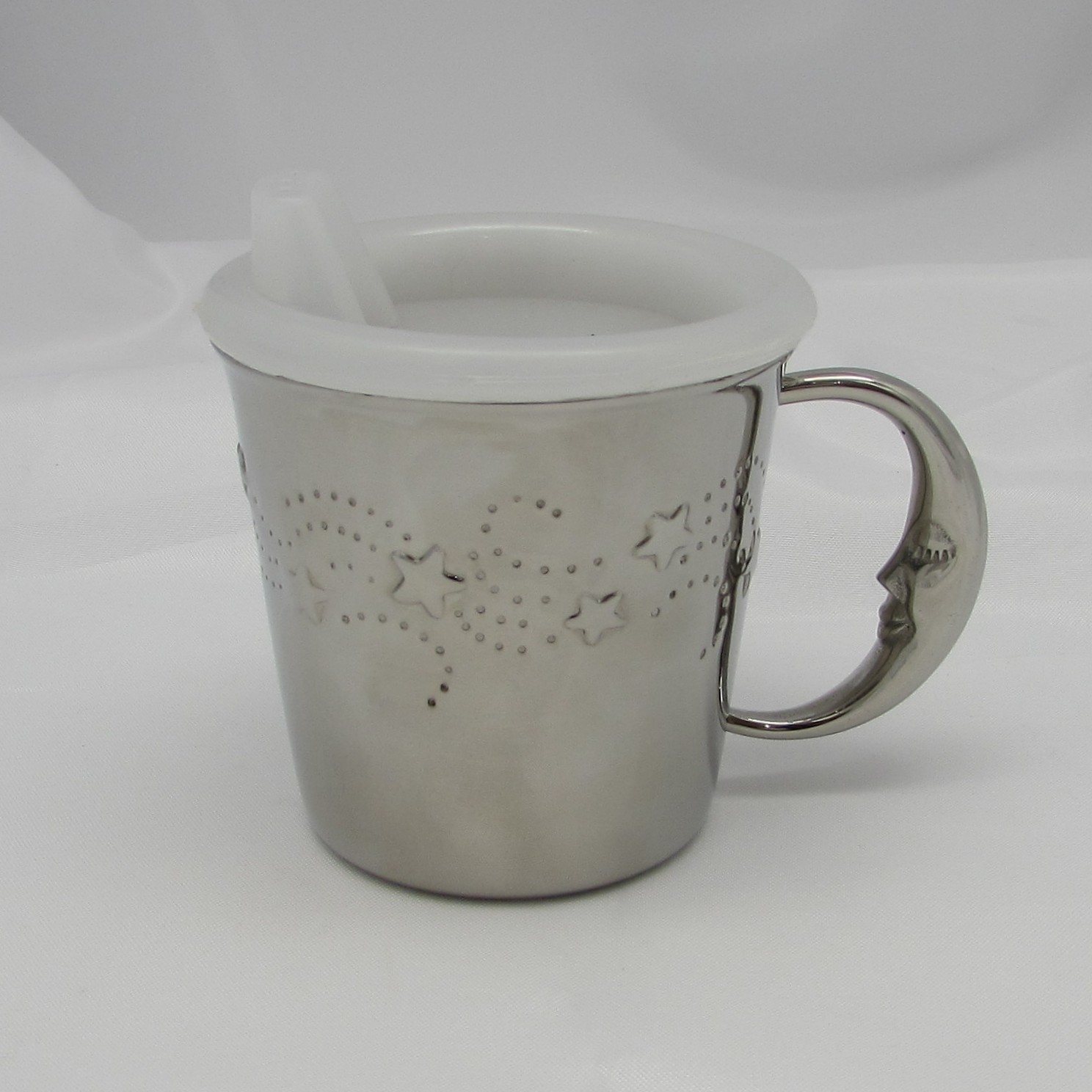 Reed & Barton Stainless Steel Baby Cup with Lid - Image 2