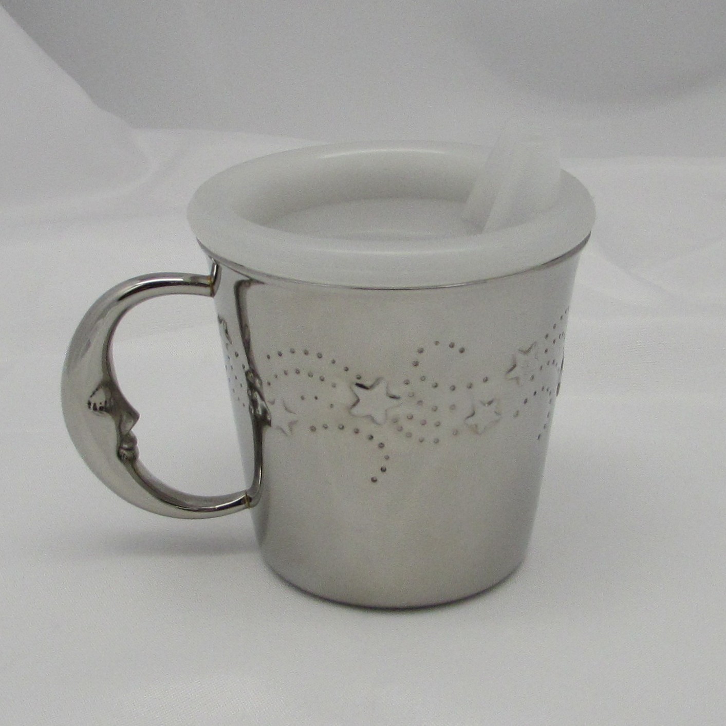 Reed & Barton Stainless Steel Baby Cup with Lid - Image 4