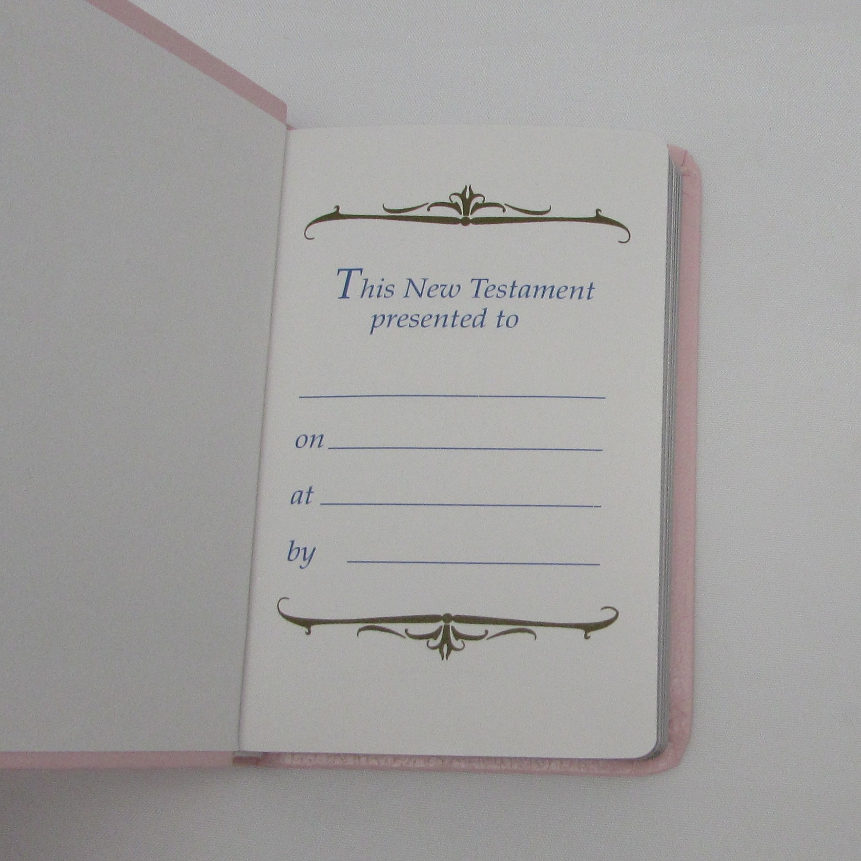 Child's Pink New Testament Bible with Sterling Cross - Image 9