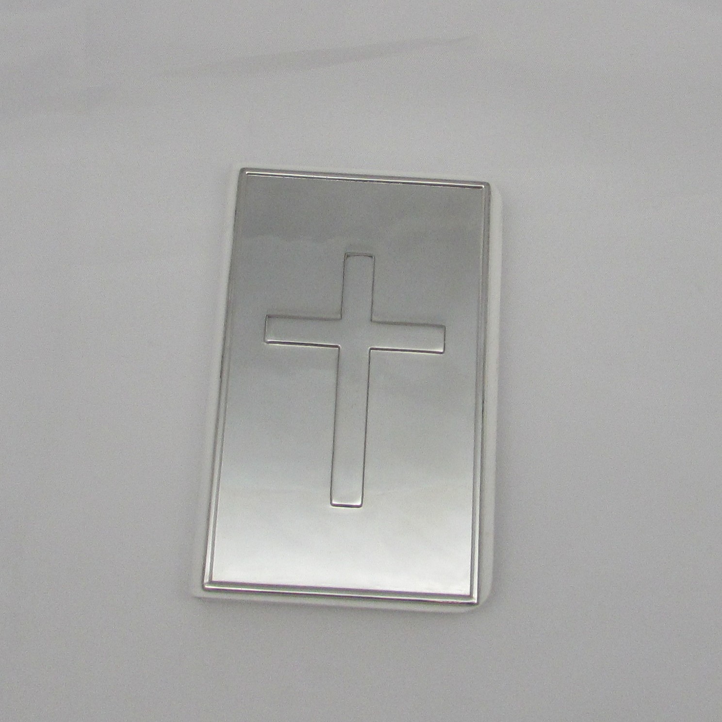 Child's White New Testament Bible with Pewter Cross Top - Image 2