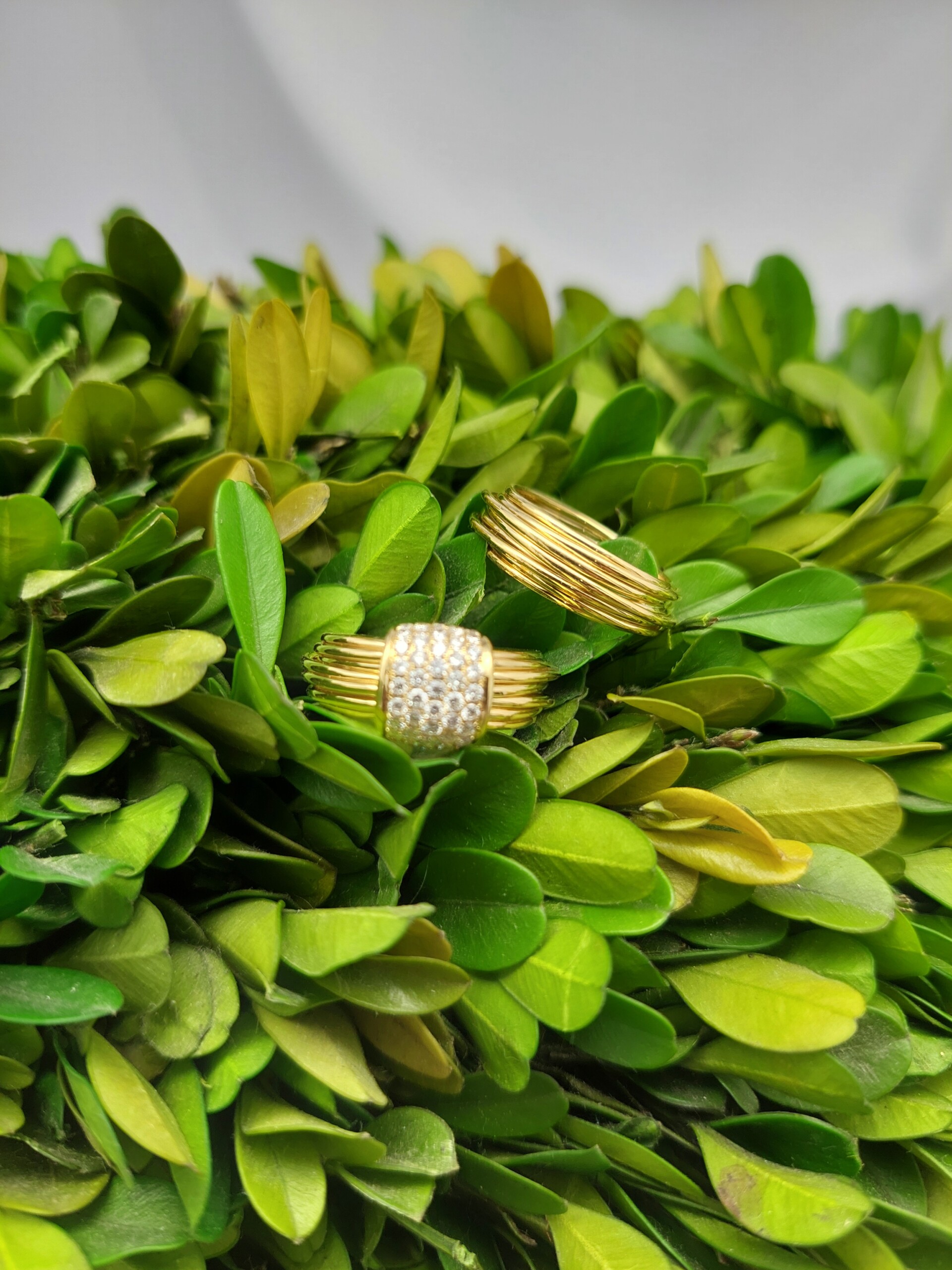 "Coil" Diamond Pave' 18KT Ring - Image 2