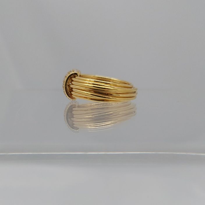 "Coil" Diamond Pave' 18KT Ring - Image 4