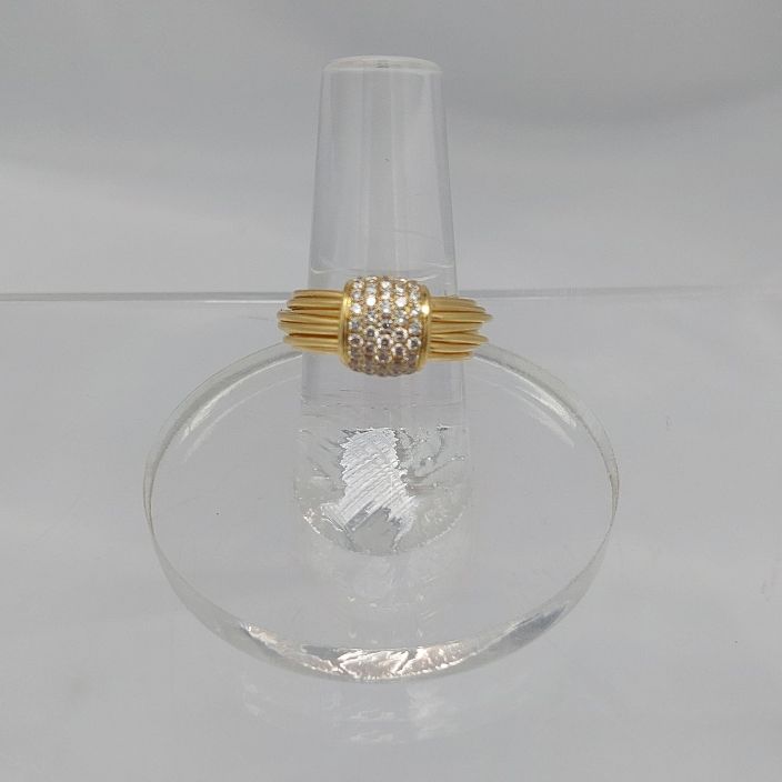 "Coil" Diamond Pave' 18KT Ring - Image 6